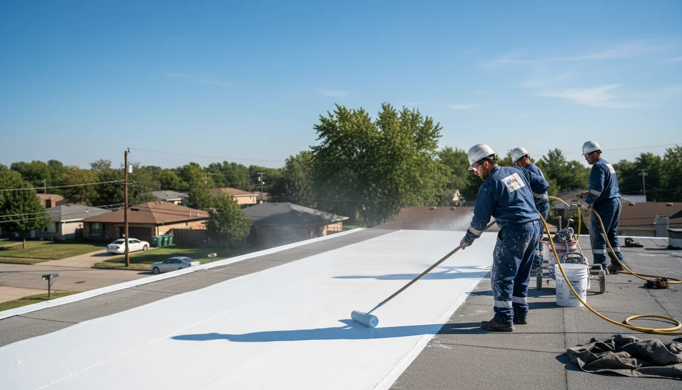 Commercial roof coating in Windsor, VT near me